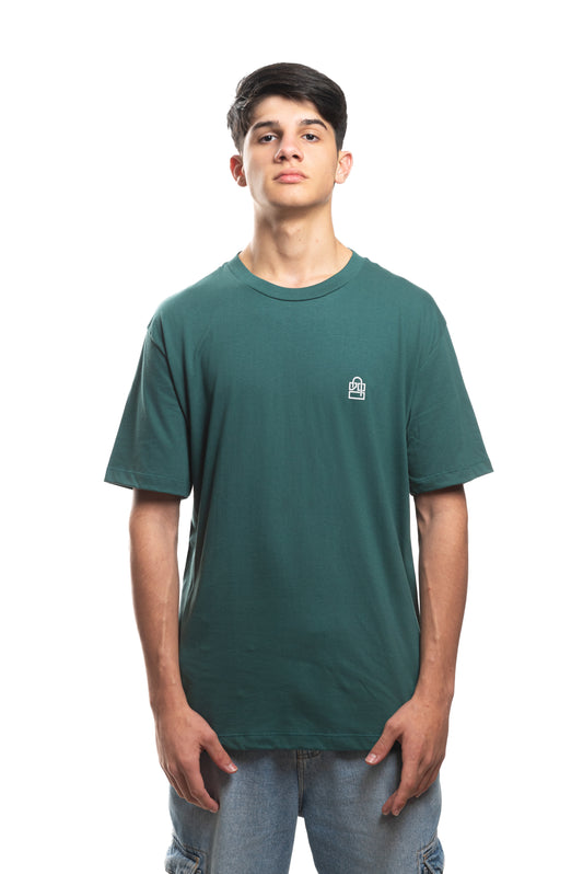 T-Shirt Verde Militar Oversized LKS Company Logo