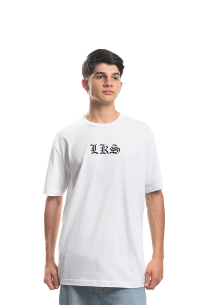 T-Shirt Branca Oversized LKS Company Old School