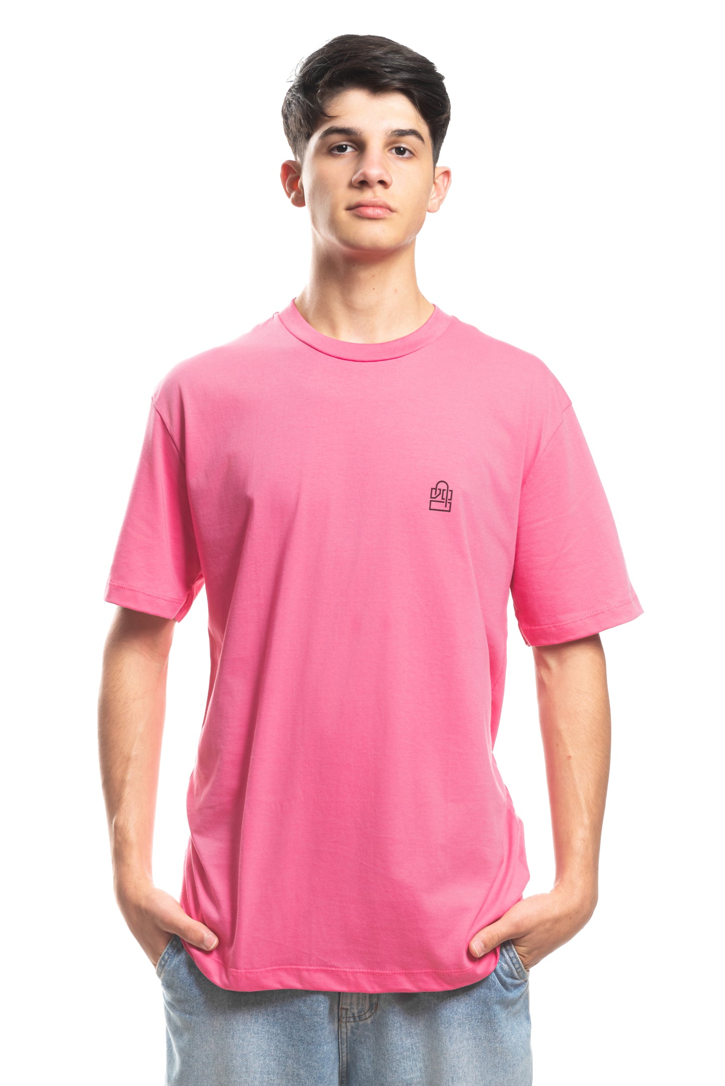 T-Shirt Rosa Oversized LKS Company Logo