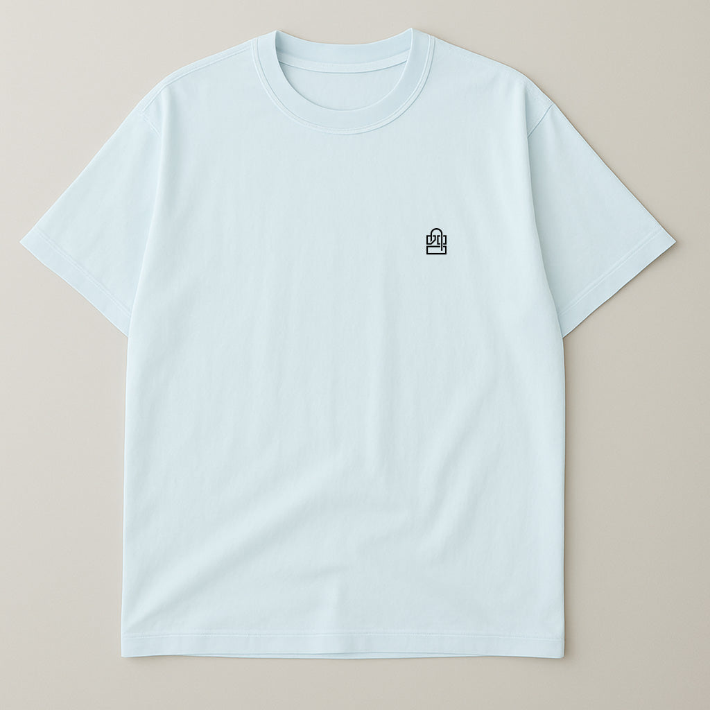 T-Shirt Azul Bebê Oversized LKS Company Logo