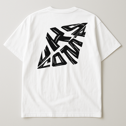 T-Shirt Branca Oversized LKS Company Diamond
