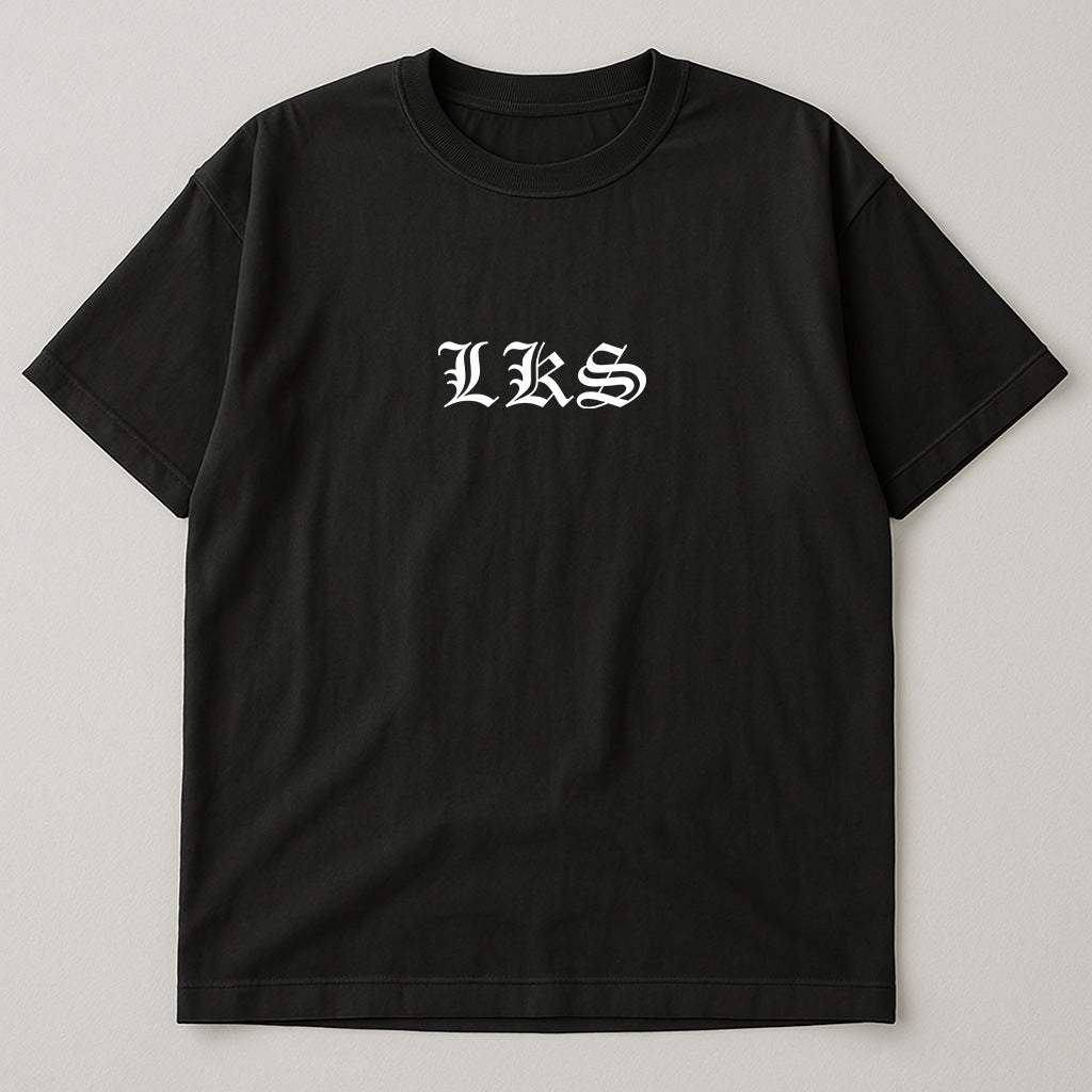 T-Shirt Preta Oversized LKS Company Old School