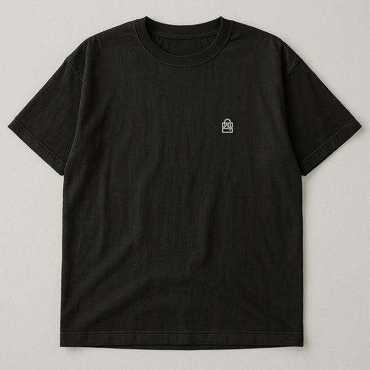 T-Shirt Preta Oversized LKS Company Logo