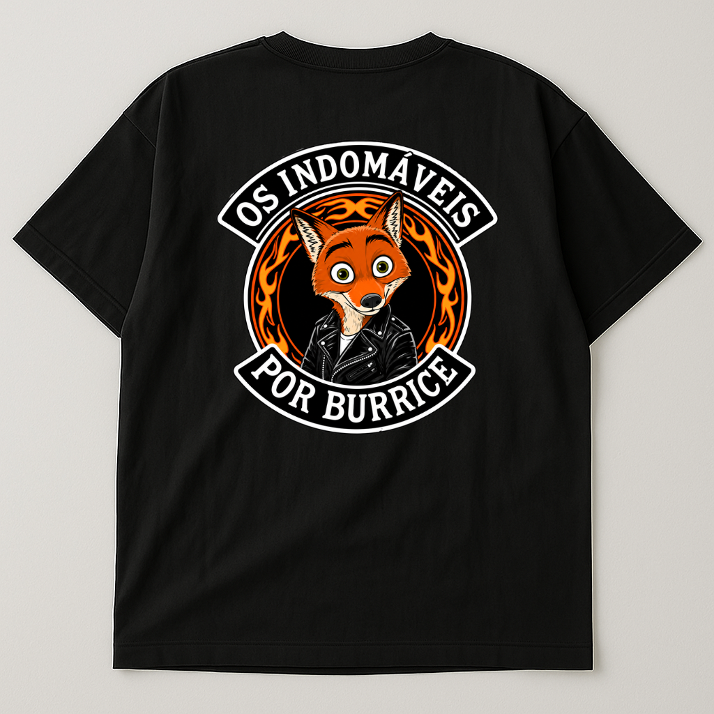 T-Shirt Preta Oversized LKS Company X Os Indomáveis