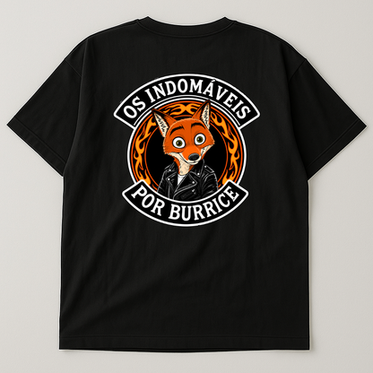 T-Shirt Preta Oversized LKS Company X Os Indomáveis