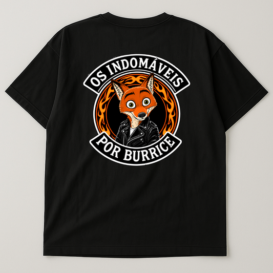 T-Shirt Preta Oversized LKS Company X Os Indomáveis