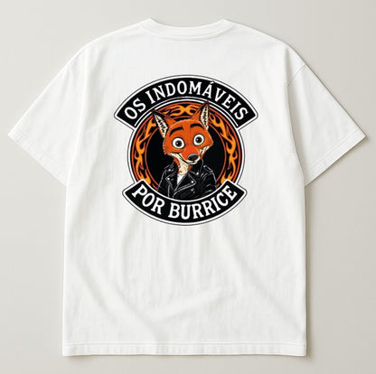 T-Shirt Branca Oversized LKS Company X Os Indomáveis